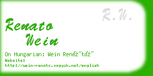 renato wein business card